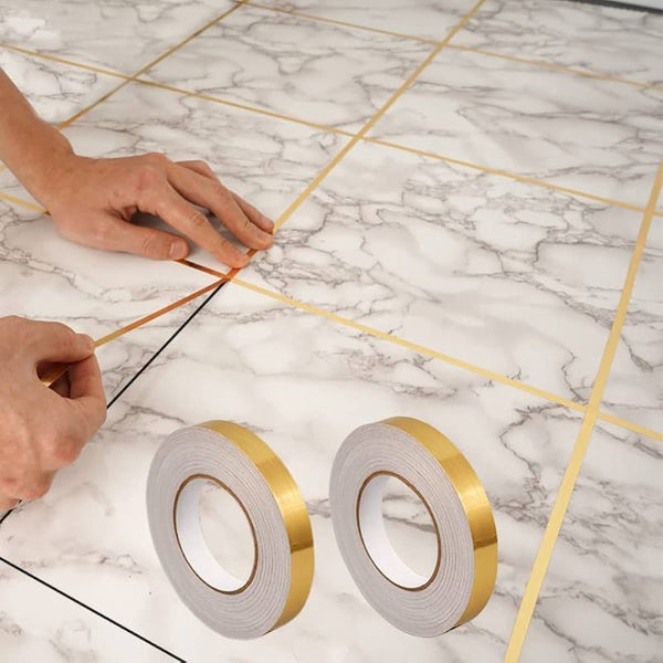 Self Adhesive waterproof Golden Single Line Tile Gap Tape