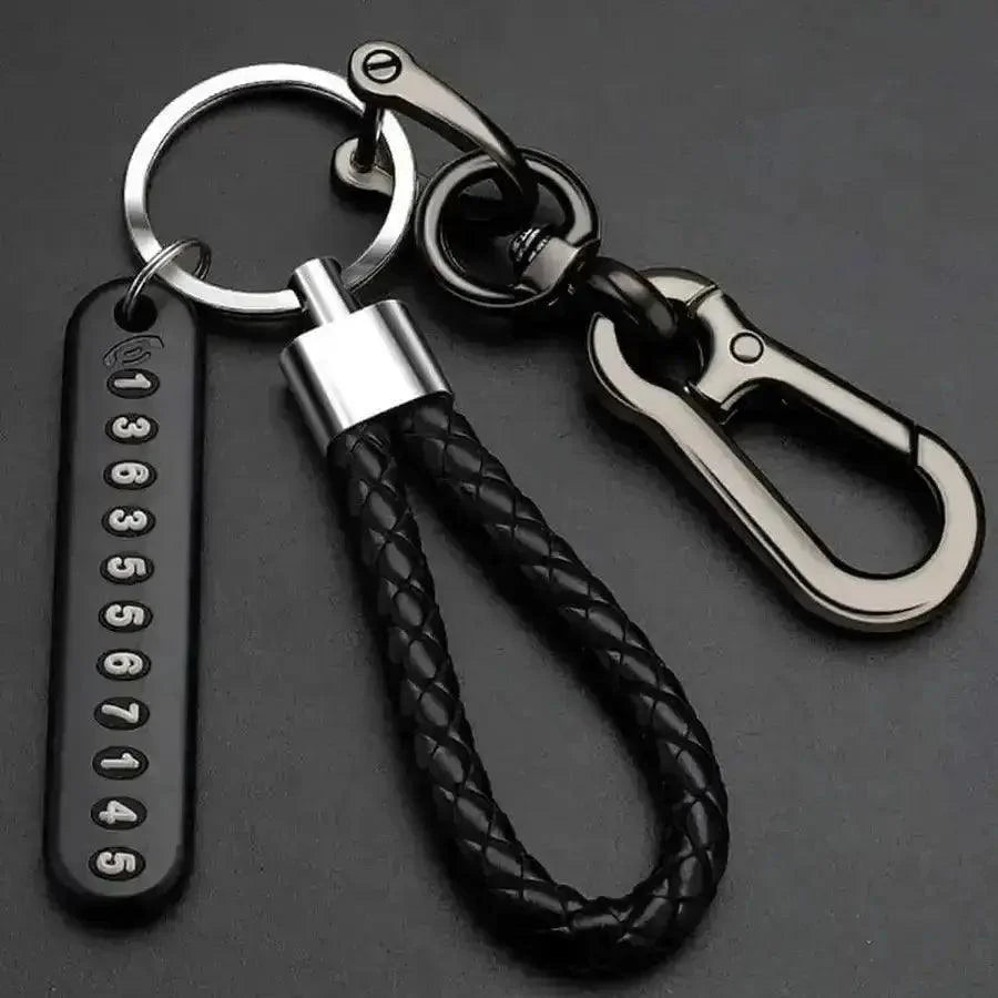 Key Ring with Phone Number