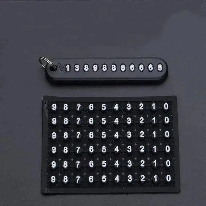 Key Ring with Phone Number