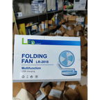 Rechargeable Multifunction Folding Fan With LED Light - LR Fan
