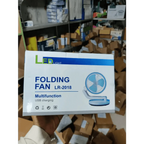Rechargeable Multifunction Folding Fan With LED Light - LR Fan
