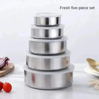 Stainless Steel Food Box 5 in 1