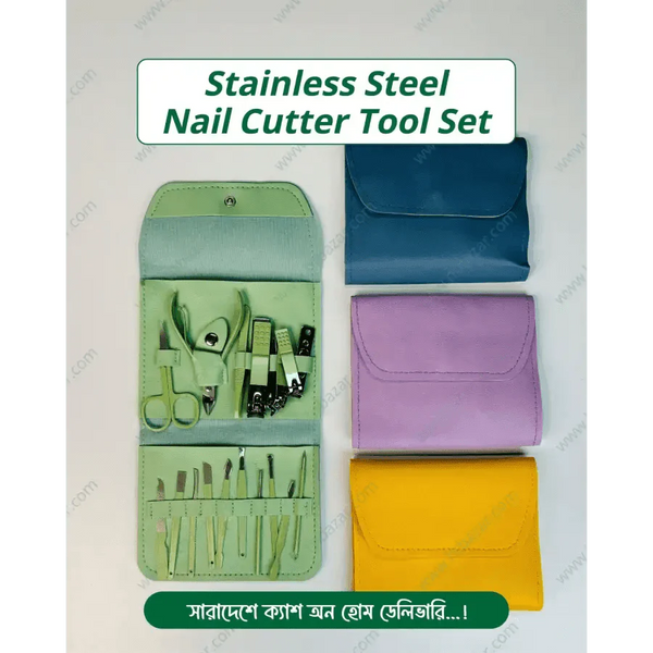 Stainless Steel Nail Cutter Tool Set 16pcs/set