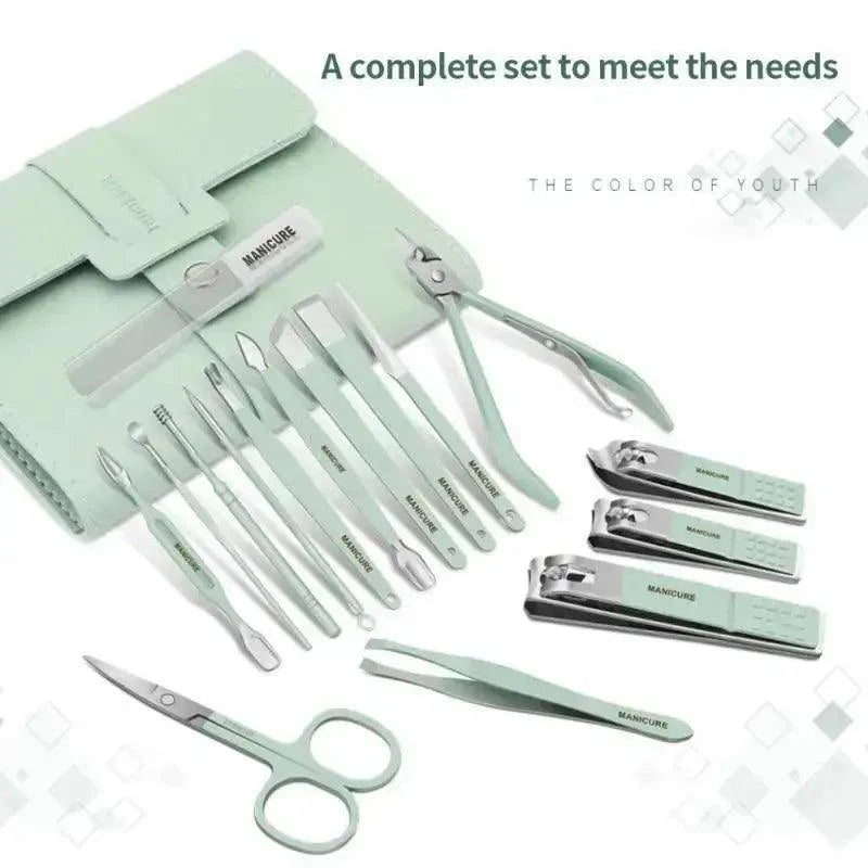 Stainless Steel Nail Cutter Tool Set 16pcs/set