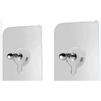 Transparent hook with nut