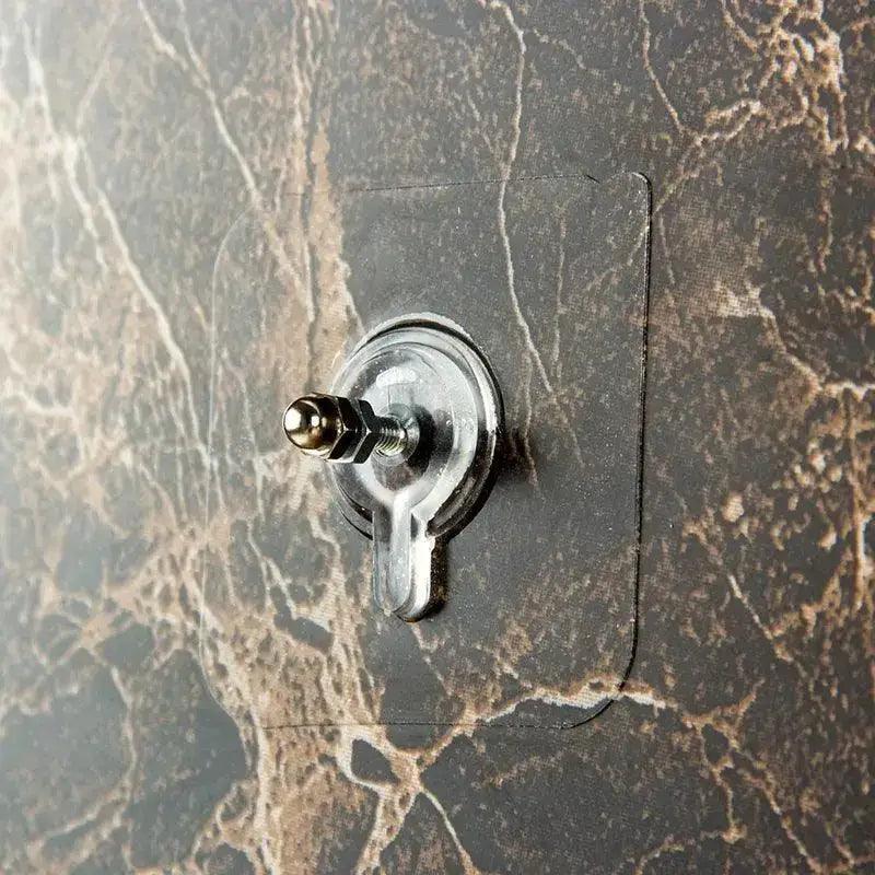 Transparent hook with nut