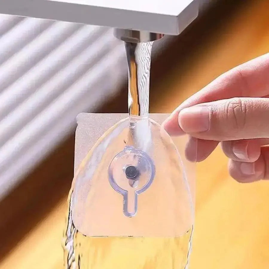 Transparent hook with nut